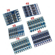 Плата балансировки аккумулятора  балансир 3S, 4S, 5S, 6S, 7S, 8S